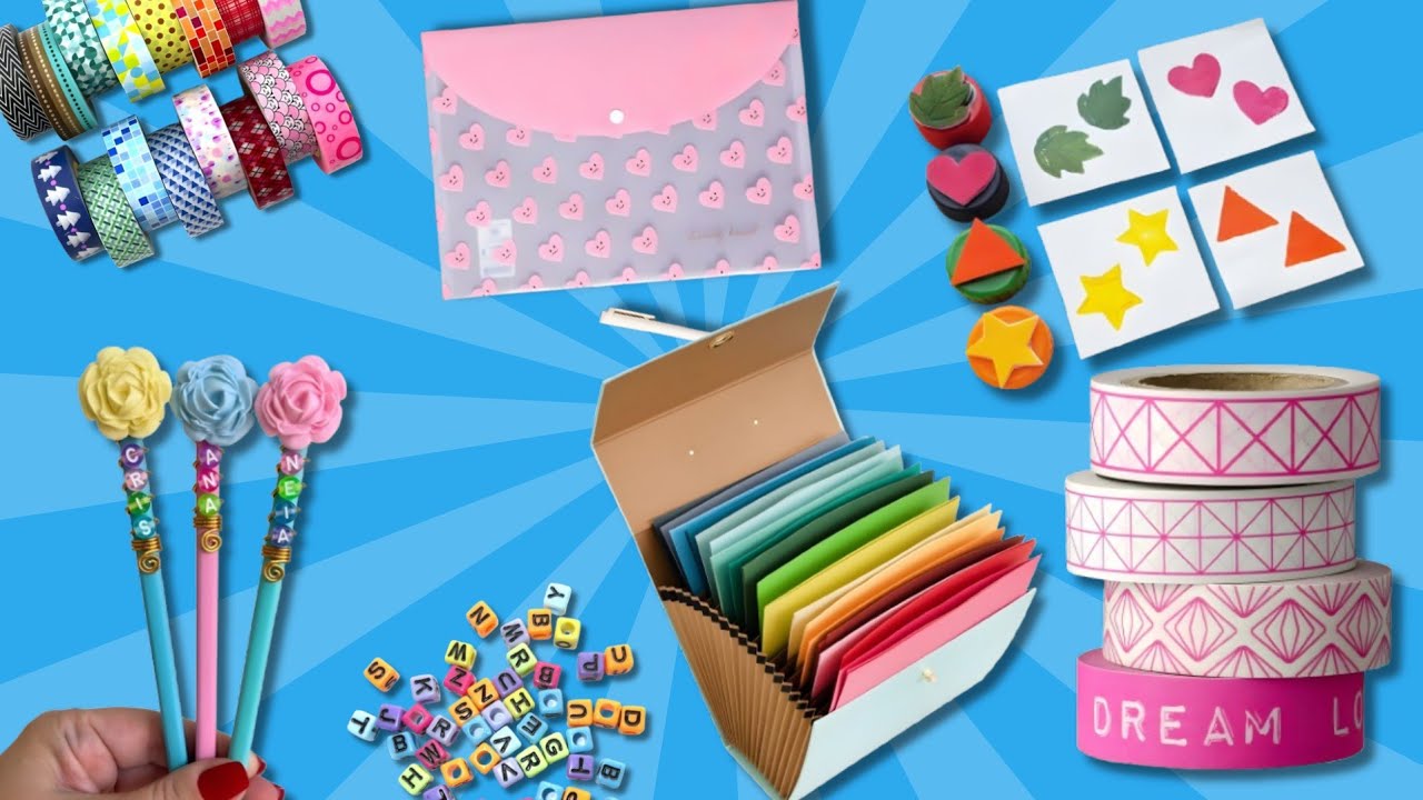 5 Cute *DIY School Supplies You MUST Try! #diystationery - YouTube