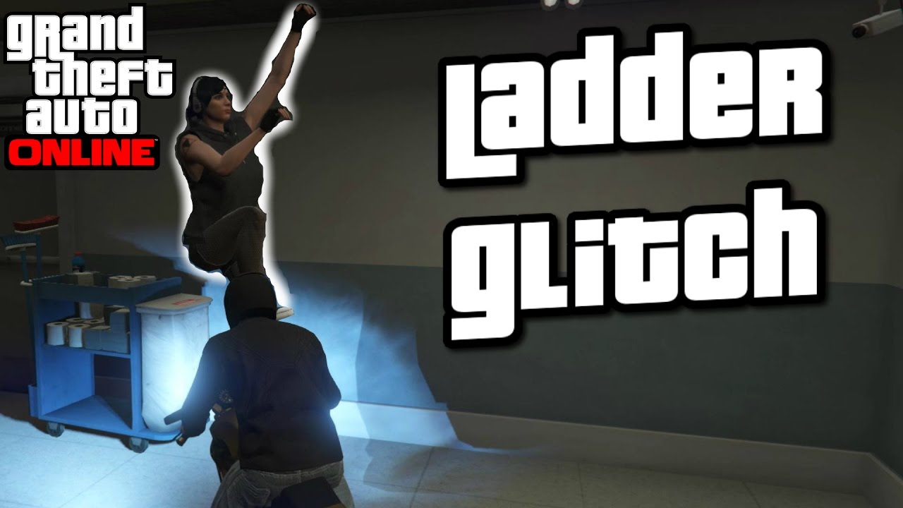 GTA online glitches - Ladder floating