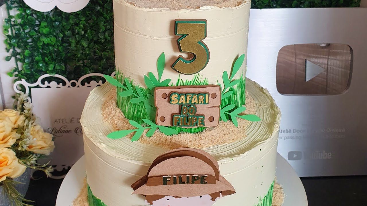 BOLO SAFARI | BOLO DE ANDAR | ATELIÊ DOCE - LIDIANE OLIVEIRA