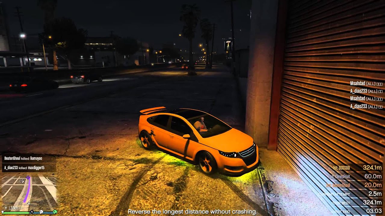 [GTA 5] [Reverse Driving Challenge] 2015-12-05 08:35:26 - YouTube