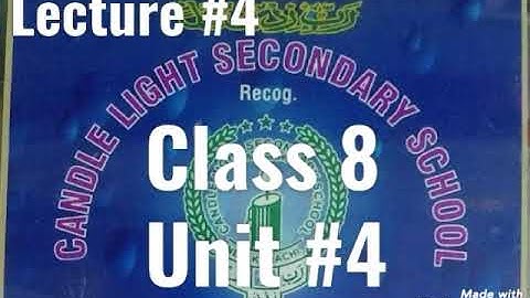 Class 8 English lit lecture 4 week 9