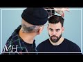 Men’s Modern Messy Quiff &amp; Beard Trim | Haircut and Style Tutorial