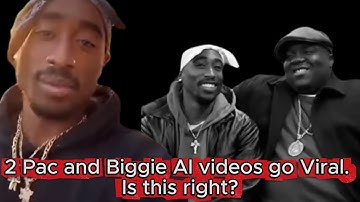 2 Pac and Biggie AI videos go Viral. Is this right? #2pac #tupac #biggie #sora #ai