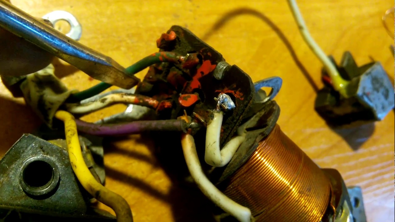 Вятка электрон. Как собрать катушки генератора. - YouTube