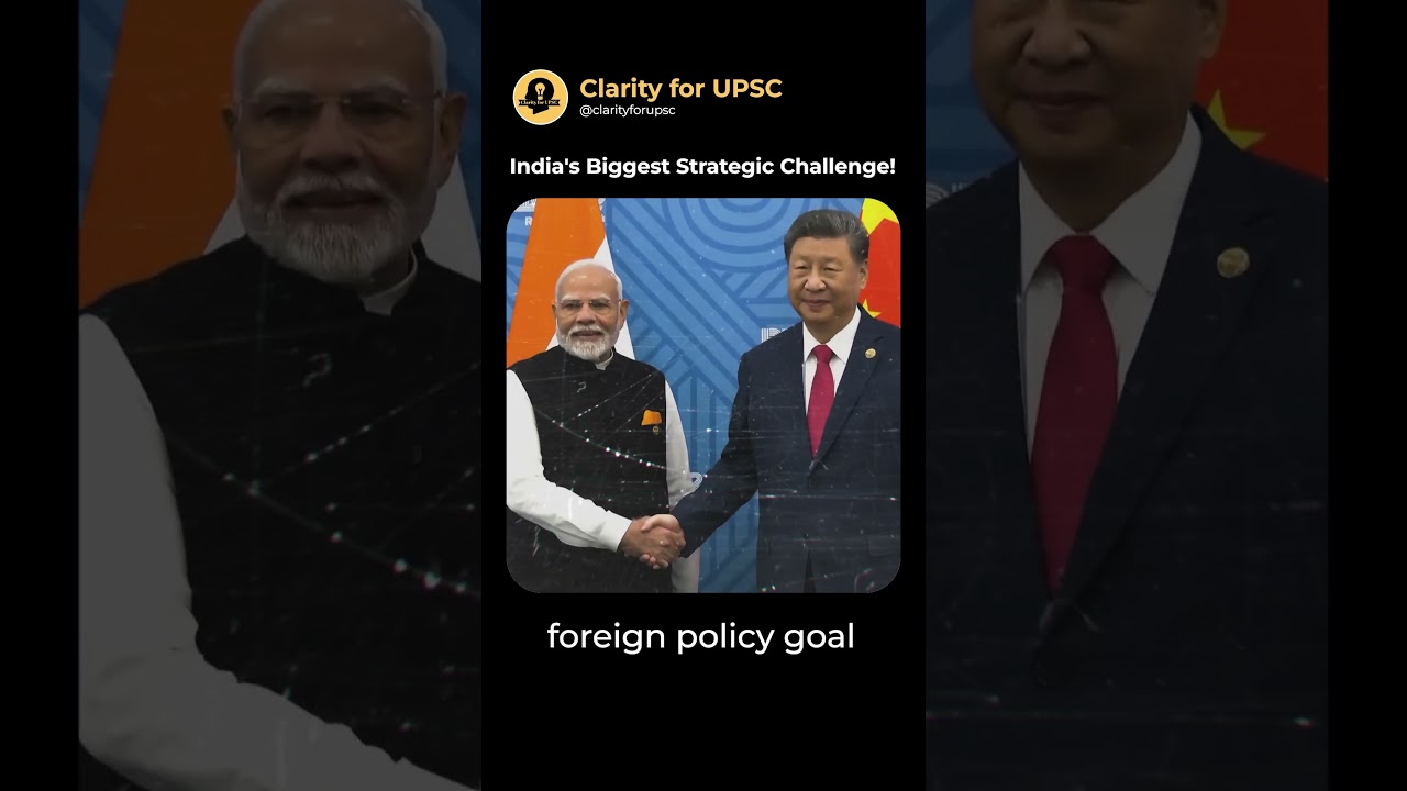 India’s greatest strategic challenge - a snippet of my podcast with Prof. Harsh V. Pant 