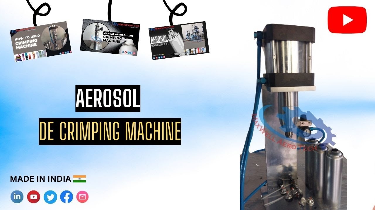 Aerosol De Crimping Machine - YouTube