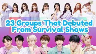 23 K-POP Groups That Debuted From Survival Shows