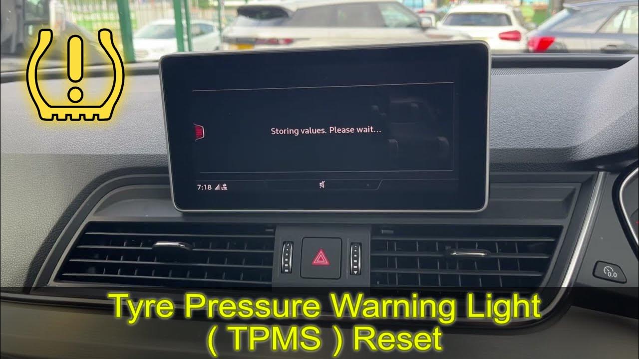 2017 AUDI Q5 tyre pressure warning reset - YouTube