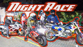 #BucinVlog Barbar Night Ride Moge Arogan Speeding Wheelie-wheelie | CBR GSX RVT R6 dll