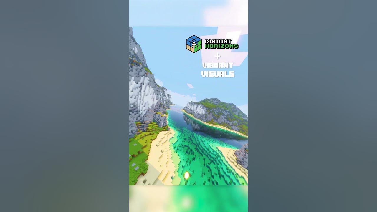Minecraft: Distant Horizons MOD with Vibrant Visuals #shorts Minecraft: Distant Horizons MOD with Vibrant Visuals #shorts