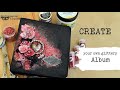 Create your own glittery Mixed Media Album with Finnabair Products