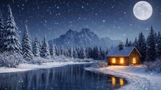 Celtic Ambient Music — Snowy Scottish Highlands at Night (Deep Sleep, Focus)