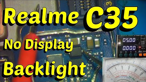 Realme C35 No Display Backlight Repair