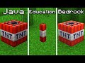 Java vs education vs bedrock