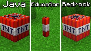 Java vs Education vs Bedrock