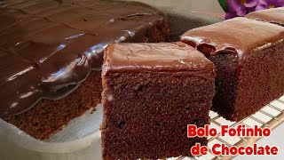 Tem um Segredinho para o Bolo Simples de Chocolate ficar fofo e macio como uma esponja!