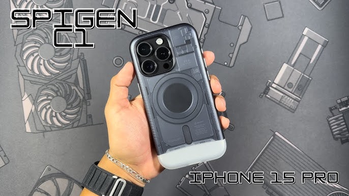 Funda Spigen Ultra Hybrid Mag MagSafe iPhone 15 Grafito Case - ✓