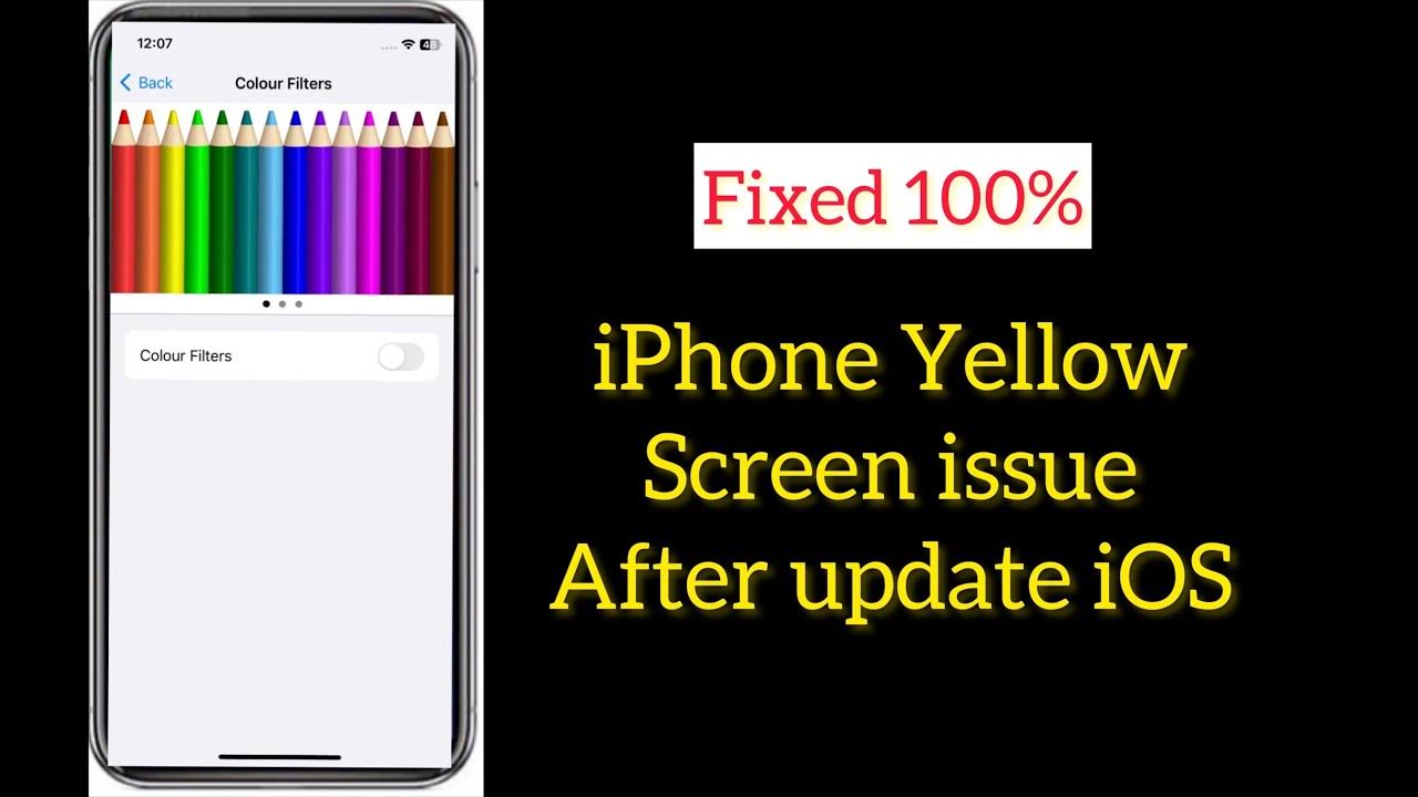 How to fix iphone yellow screen issue after update ios 16 6 youtube
