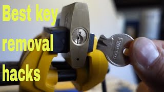 How to remove broken key from lock - DIY snapped key hacks Resimi