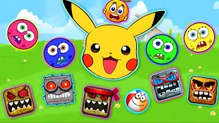 Red Ball 4 Vs Ball Friend Fusion Big Pika Pokemon Ball Vs All Colour SpongeBoss &amp; Ball Friend Boss