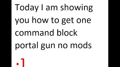 portal gun|one command block