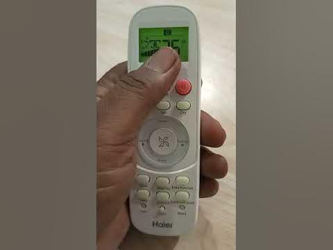 How To Change F to C On Haier Air Conditioner Remote Control Setting