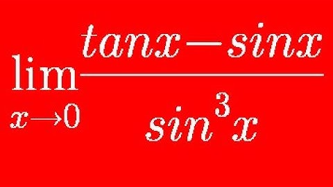 Evaluate:- limit x tends to 0 then (tanx-sinx/sin^3x)