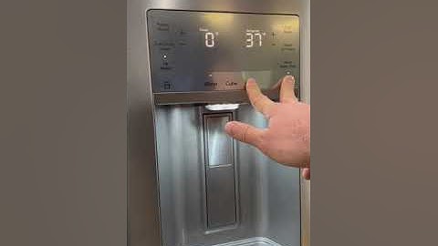 How to set temp to display or not on Frigidaire Gallery french door fridge