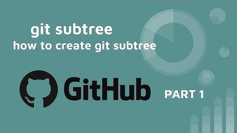 git subtree tutorial -  how to create git subtree - Part 1
