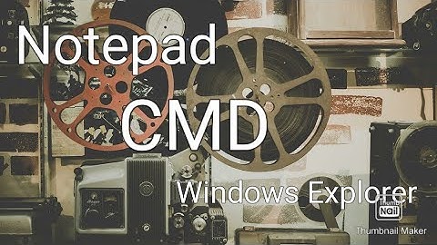 Lab1 V2 | Notepad | CMD (DOS) | Window Explorer | Komal Arif | #java #programming #Lab #cmd #notepad