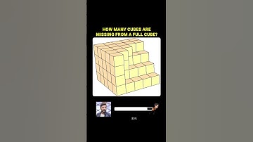 How many cubes are missing from a full cube 🧩 | Puzzles & Riddles EP.819 #shorts