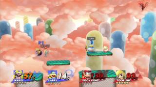 Super Smash Brothers Map Playthrough - Mushroom Kingdom U