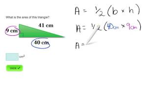 AdaptedMind Math - Area of Triangles, Question #6