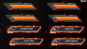 Animated twitch overlay, panel, facecam for your stream - Best Animation for Streamers service