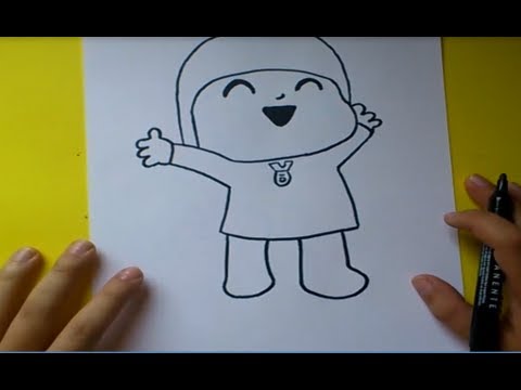 COMO DESENHAR O POCOYO, CÓMO DIBUJAR POCOYO, HOW TO DRAW POCOYO, POCOYO