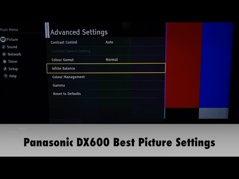 Panasonic TX-55DX600B Best TV Picture Settings