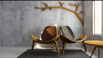 Shell Chair turntable animation