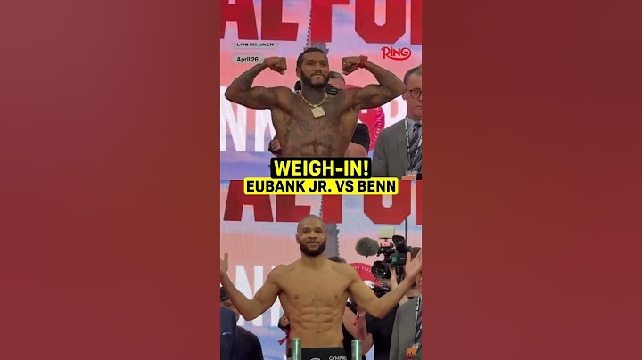 EUBANK MISSES WEIGHT! 👀