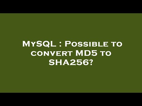 MySQL : Possible