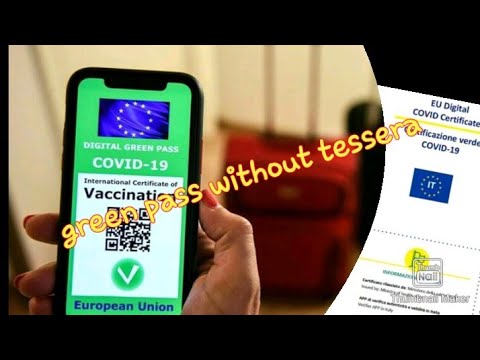 green pass download without tessera sanitaria italy