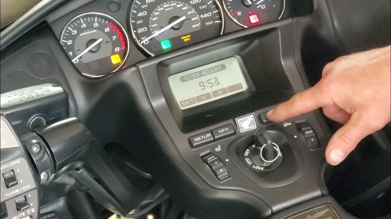 How to set the clock Honda GL1800 GoldWing Gold Wing Touring Motorcycle