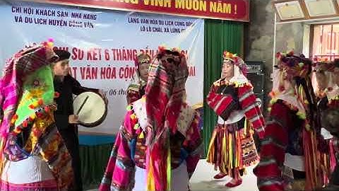 Múa vui được mùa của người Lô Lô tại xã Lũng Cú huyện Đồng Văn, tỉnh Hà Giang