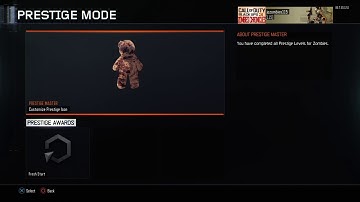 Resetting My LEVEL 1000 MASTER PRESTIGE Zombie Stats For Zombies Chronicles Black Ops 3