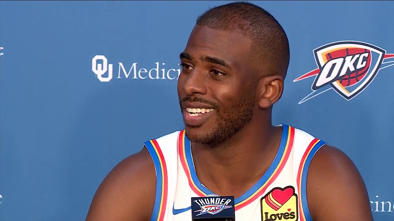 Thunder Media Day 2019: Chris Paul - YouTube