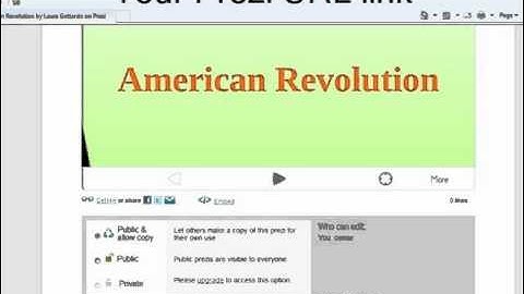 Video Tutorial #5 Saving and Publishing in Prezi