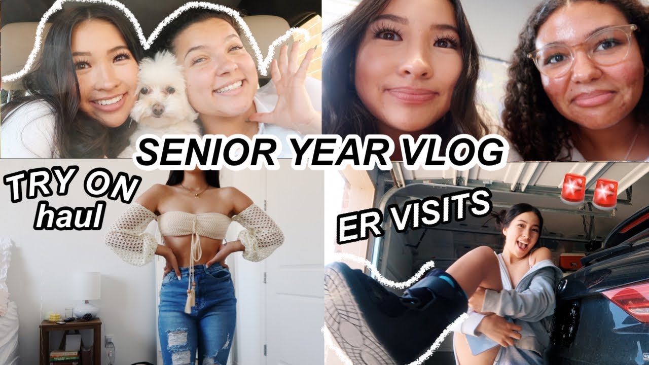SENIOR YEAR VLOG: ER visits & spring try on haul!