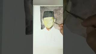 Cara Melukis BJ. Habibie #shorts