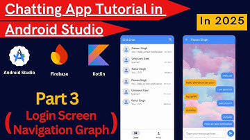 Chat App Android Studio 2025 || Part 3 || Login Screen || Chatting App tutorial