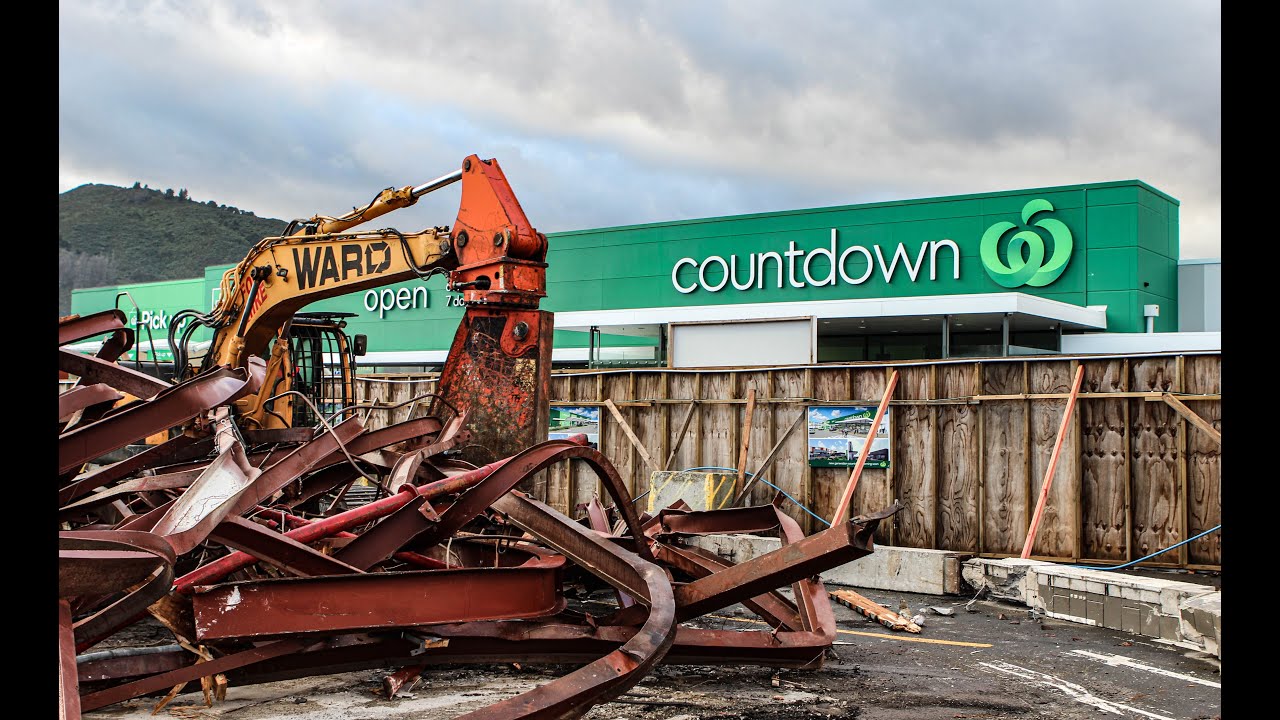 Wainuiomata Shopping Centre Countdown Wellington Ward Demolition