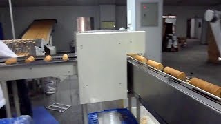 on-edge biscuit packaging machine, biscuit on-edge packaging machine,rusk packing machine